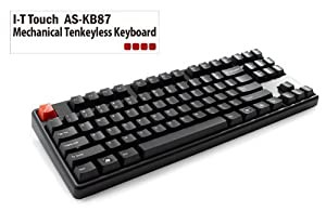 Archiss Cherry茶軸 英語ASCII配列テンキーレスメカニカルキーボード USB&P(中古品)