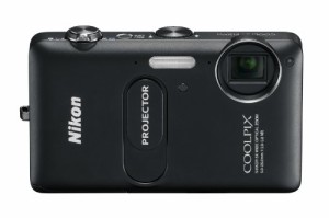 Nikon デジタルカメラ COOLPIX (クールピクス) S1200pj ブラック S1200PJ B(中古品)