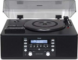 TEAC CDレコーダー ターンテーブル/カセットプレーヤー付 LP-R550USB-B(中古品)