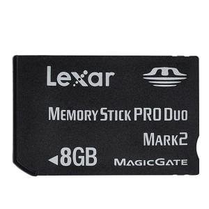 LEXAR メモリースティックProDuo 8GB アダプタ無し 紙パッケージ LMSPD8GBB(中古品)