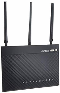 ASUS  WiFi 無線LAN ルーター RT-AC68U 11ac デュアルバンド AC1900 1300+6(中古品)