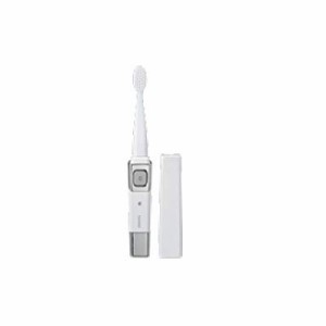 音波振動式USB充電歯ブラシ ACアダプター付 パールホワイト BD-2757PW(中古品)