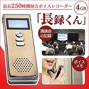 250時間 録音 ボイスレコーダー 長録くん WK-I01(中古品)