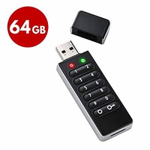 センチュリー パスワード入力型セキュリティUSBメモリ USB3.0接続 64GB 『L(中古品)