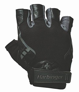 Harbinger Pro トレーニンググローブ Vented Cushioned Leather Palm (S（ (中古品)