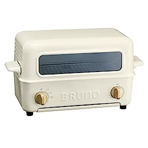 BRUNO ブルーノ トースター グリル 2枚焼き 魚焼き ホワイト 白 white BOE0(中古品)