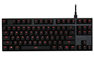 HyperX Alloy FPS Pro ゲーミングキーボード 青軸 FPSゲーム向け LEDバック(中古品)