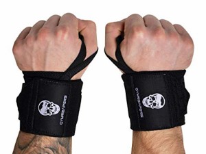 (46cm , Black) - Weightlifting Wrist Wraps (Competition Grade) - 46cm (中古品)