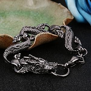 Phetmanee ShopメンズブレスレットパンクファッションChinese Dragonブレス(中古品)