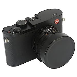 Haoge メタルフロントレンズキャップカバー for ライカ Leica Q Q2 Q-P QP (中古品)