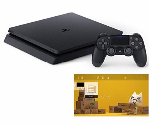 PlayStation 4 ジェット・ブラック 500GB (CUH-2200AB01) 【特典】 オリジ (中古品)