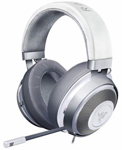 Razer Kraken Mercury White ゲーミングヘッドセット 3.5mm 冷却パッド PS4(中古品)