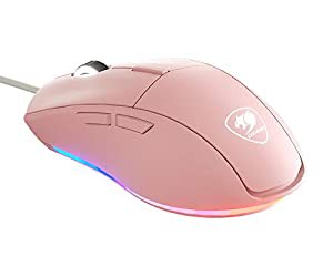 COUGAR ゲーミングマウス MINOS XT Pink RGB対応 PMW3050光学センサー DPI (中古品)