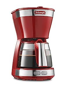 デロンギ(DeLonghi) ドリップコーヒーメーカー 650ml レッド アクティブシ (中古品)