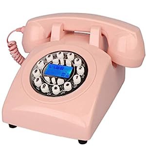 レトロな電話、ヴィンテージ電話1970年代スタイルのレトロな固定電話、本物(中古品)