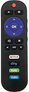 Young RC280 交換用リモコン TCL Roku TV Netflix Sling Hulu Vudu Key 55U(中古品)