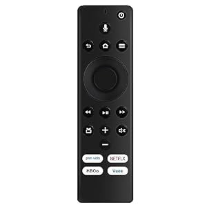 AULCMEET 交換用音声リモコン 東芝 Insignia Fire TV CT-RC1US-19 NS-RCFNA(中古品)