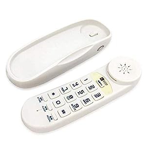 ホームキッチンホテルオフィスホワイト用ミニクラシック電話コード付きテー(中古品)