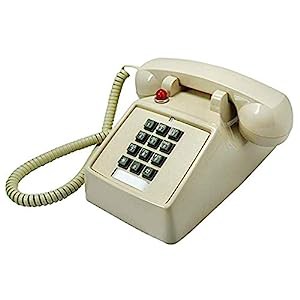 固定電話ヴィンテージボタンレトロ固定電話機械式リンギング電話、電話の家(未使用の新古品)