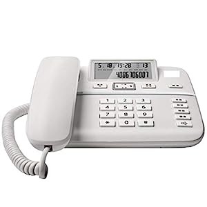 電話固定電話ホーム固定電話オフィス有線固定電話（色：白）(中古品)