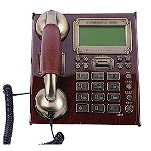 装飾電話機 レトロ電話、エクストララウドリンガー付きレトロ電話、80年代 (中古品)