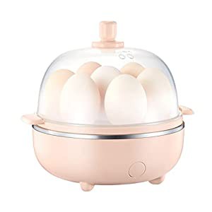 卵炊飯器、350W電気卵ボイラー、卵蒸し器、計量カップ付き、7個の固い卵容量、自動シャットオフ(中古品)