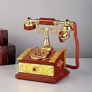 ヴィンテージ電話モデル-クリエイティブアンティークアーティスト装飾彫像 (中古品)