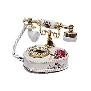 レプリカアンティーク電話、セラミック家の装飾的な電話電話、オフィスファ(中古品)