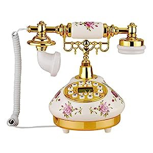 レトロなアンティーク固定電話用電話装飾、自宅のオフィスのカフェバーの装(中古品)