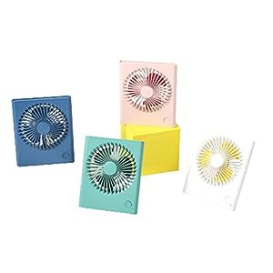 portable fan ポータブルミニ折りたたみファンサマーノートブックポケット (中古品)