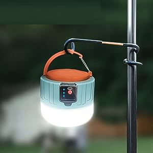 ポータブルファンソーラーLEDキャンプライト屋外テントランプ用USB充電式電(中古品)