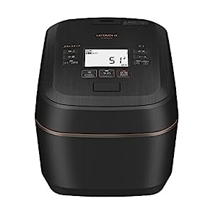 日立 炊飯器 5.5合 圧力&スチームIH ふっくら御膳 RZ-W100FM K 漆黒 日本製(中古品)