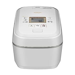 日立 炊飯器 5.5合 圧力&スチームIH ふっくら御膳 RZ-V100FM W フロストホ (中古品)