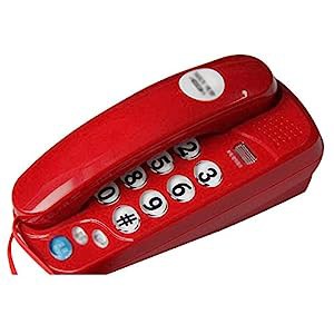ZYZMH ホームオフィスユニバーサル電話固定電話 (Color : Red)(中古品)