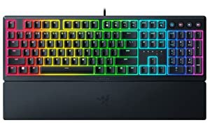 Razer レイザー Ornata V3 ゲーミングキーボード 有線 薄型 クリック感のあ(中古品)