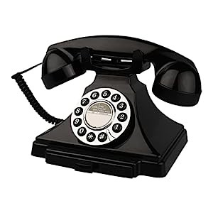 家庭用のビンテージレトロ固定電話 コード付き電話 ヨーロッパアンティーク(未使用の新古品)