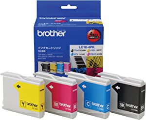 【brother純正】インクカートリッジ4色パック LC10-4PK 対応型番:MFC-5860C(未使用の新古品)