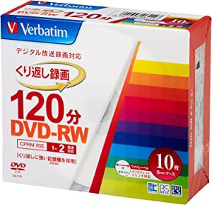 バーベイタムジャパン(Verbatim Japan) くり返し録画用 DVD-RW CPRM 120分 (未使用の新古品)