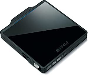 BUFFALO BDXL対応 USB2.0用ポータブルBlu-rayドライブ Wケーブル収納タイプ(未使用の新古品)