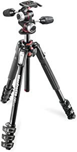 Manfrotto プロ三脚 190シリーズ アルミ 4段 + RC2付3Way雲台キット MK190X(未使用の新古品)