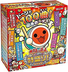 太鼓の達人 特盛り! 専用太鼓コントローラ太鼓とバチ同梱版 - Wii U(未使用の新古品)