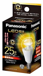 パナソニック LED電球 口金直径17mm 電球25W形相当 電球色相当(5.0W) 小形 ( 未使用の新古品)