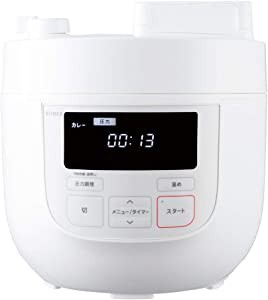 シロカ 電気圧力鍋 SP-4D131 ホワイト[圧力/無水/蒸し/炊飯/温め直し/大容 (未使用の新古品)