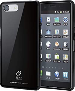 Elecom PD-XACEHVCG3BK Xperia Ace Hybrid Case, 2 Types of Glass and Sof(未使用の新古品)