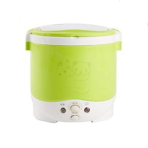 LIUOFHUA 電気ミニ炊飯器多機能電気ランチボックス二人用,Green(中古品)