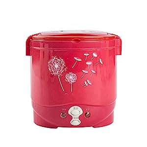 LIUOFHUA 電気ミニ炊飯器多機能電気ランチボックス二人用,Red(中古品)