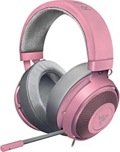 Razer Kraken Quartz Pink ゲーミングヘッドセット 3.5mm 冷却パッド PS4 P(未使用の新古品)