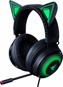 Razer Kraken Kitty Black ゲーミングヘッドセット USB THX7.1 ネコミミ Ch(未使用の新古品)