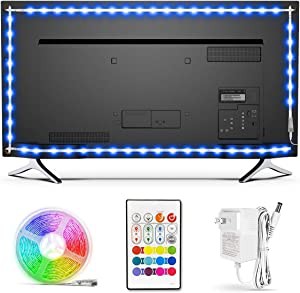 BASON led テープライト RGB テレビバックライト24キーリモコン操作 5.5m  (未使用の新古品)