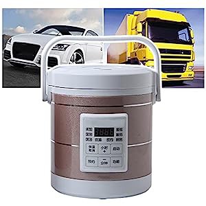 12v 24vミニ炊飯器、1.2lミールヒーターウォーマー、電気加熱ランチボック (中古品)